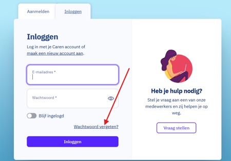 Wachtwoord Vergeten